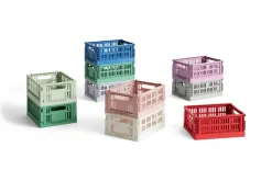 HAY Colour Crate Mini 2-pack 13x17 cm, Electric blue< Opbergmanden
