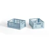 HAY Colour Crate Mini 2-pack 13x17 cm, Soft blue< Opbergmanden