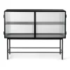 Ferm Living Haze sideboard, Black-golvend glas< Ladekasten & Dressoirs