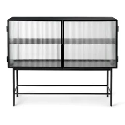 Ferm Living Haze sideboard, Black-golvend glas< Ladekasten & Dressoirs