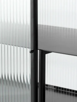 Ferm Living Haze sideboard, Black-golvend glas< Ladekasten & Dressoirs