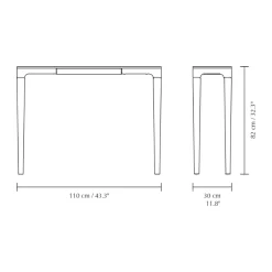 Umage Heart'n'Soul console tafel 120 cm, Eiken-obsidiaanzwart< Ladekasten & Dressoirs