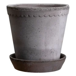 Bergs Potter Helena pot Ø12 cm, Grijs< Bloempotten