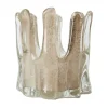 Olsson & Jensen Helix waxinelichtjeshouder Ø14 cm, Taupe< Kaarsenhouders & Kaarsenborden