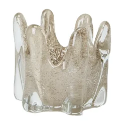 Olsson & Jensen Helix waxinelichtjeshouder Ø10,5 cm, Taupe< Kaarsenhouders & Kaarsenborden