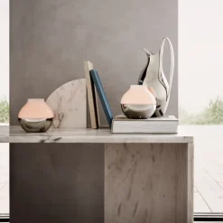 Georg Jensen Henning Koppel hurricane kaarsenhouder, Ø 12 cm.< Kaarsenhouders & Kaarsenborden