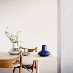 Georg Jensen Henning Koppel vaas roestvrij staal, groot - 22,2 cm.< Vazen