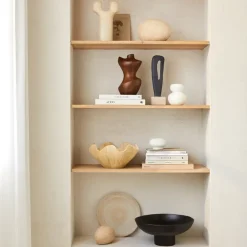 URBAN NATURE CULTURE Hera decoratieve schaal Ø35 cm, Natural< Decoratieve Schalen