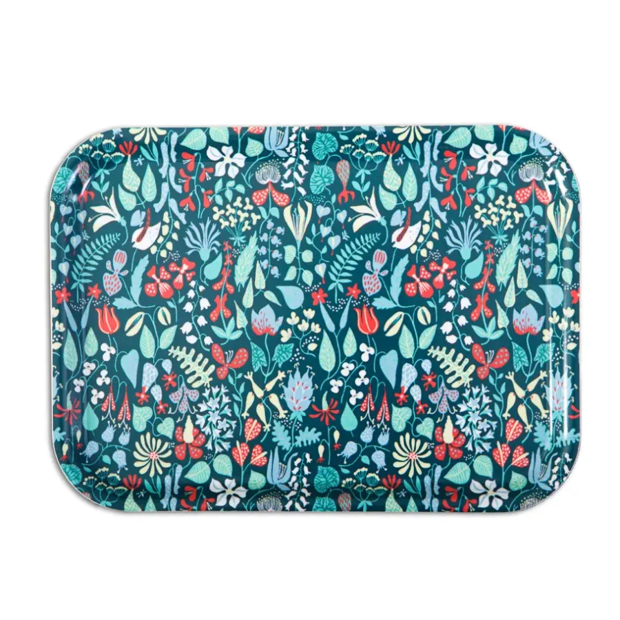 Opto Design Herbarium dienblad blauw, 27 x 20 cm.< Decoratieve Accessoires|Decoratieve Dienbladen