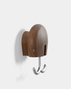 Massproductions Hercule wandhaak, Geolied walnoot< Haken & Hangers