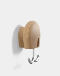 Massproductions Hercule wandhaak, Geolied eikenhout< Haken & Hangers