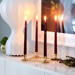 Hilke Collection Herrgårdsljus kaarsen 30 cm 6-pack, Wijnrode glans< Kaarsen