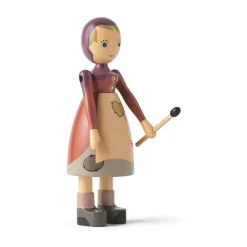 Kay Bojesen Denmark Het kleine meisje met de zwavelstokjes, Boek< Kerstdecoraties|Houten Beelden