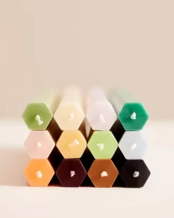 HAY Hexagon Candle kaarsen mix 4-pack, Dark< Kaarsen