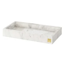 Hilke Collection dienblad met rand 30x15 cm, Wit marmer< Decoratieve Accessoires|Decoratieve Dienbladen