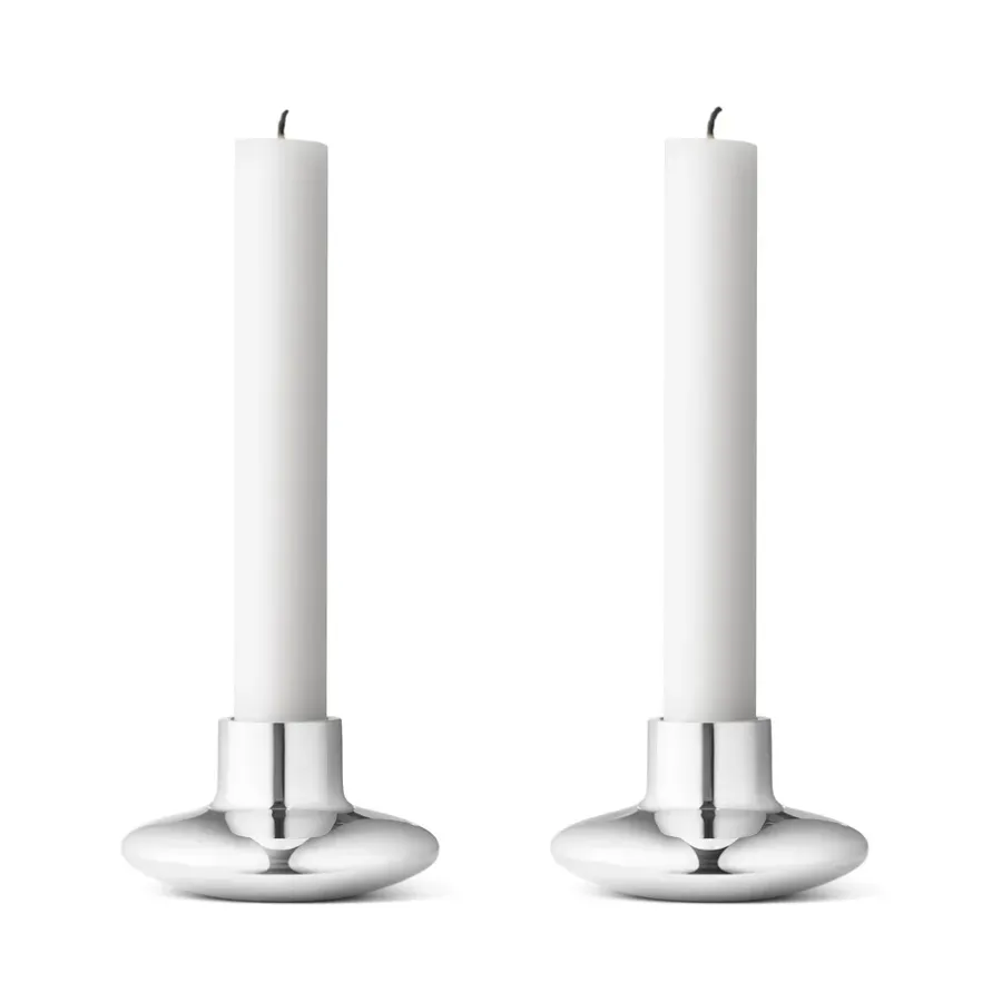 Georg Jensen HK kaarsenhouder 2-stuks, 4.2 cm< Kandelaars