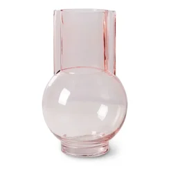 HKliving HK Living glazen vaas 23 cm, pink< Vazen
