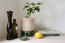 Bergs Potter Hoff pot, Ø14 cm, Raw Rosa-Misty Blue< Bloempotten
