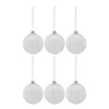 Scandi Living Holiday kerstballen 6-pack, White< Kerstdecoraties