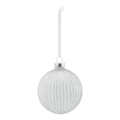 Scandi Living Holiday kerstballen 6-pack, White< Kerstdecoraties