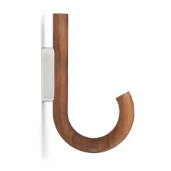 Gejst Hook haak 19 cm, Walnoot-chroom< Haken & Hangers
