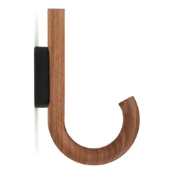 Gejst Hook haak 19 cm, Walnoot-zwart< Haken & Hangers