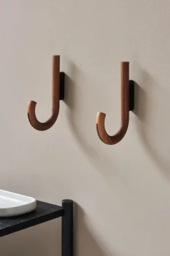 Gejst Hook haak 19 cm, Walnoot-zwart< Haken & Hangers