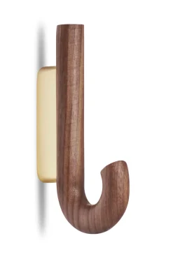 Gejst Hook haak mini 13,3 cm, Walnoot-messing< Haken & Hangers