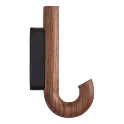 Gejst Hook haak mini 13,3 cm, Walnoot-zwart< Haken & Hangers