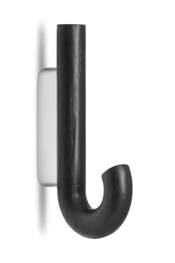 Gejst Hook haak mini 13,3 cm, Zwart eikenhout-chroom< Haken & Hangers