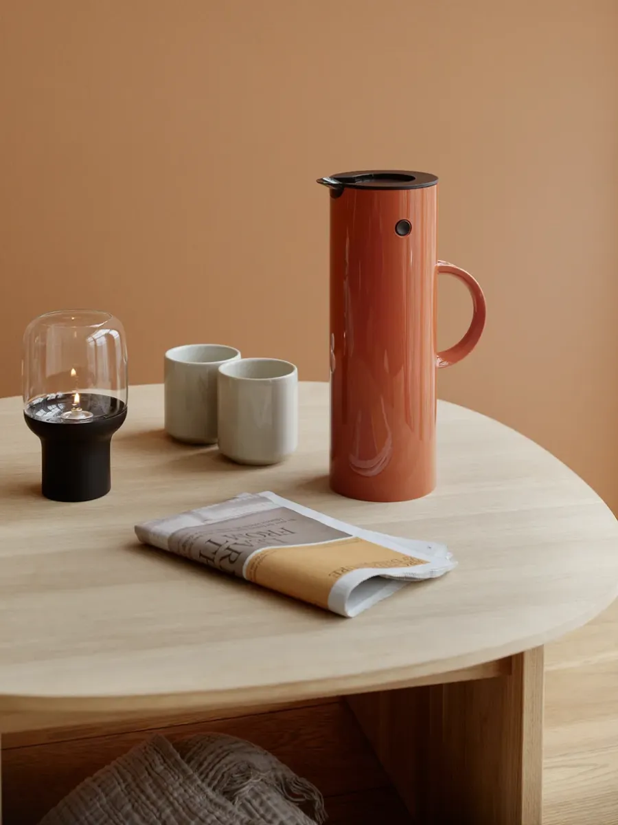 Stelton Hoop hurricane waxinelichtjeshouder Ø10 cm, Zwart< Kaarsenhouders & Kaarsenborden
