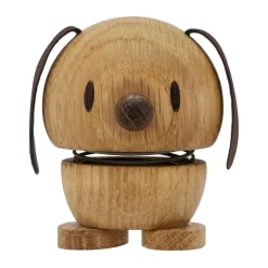Hoptimist Dog S figuur, Oak< Houten Beelden