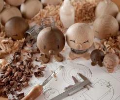 Hoptimist IQ Bimble S figuur, Oak< Houten Beelden