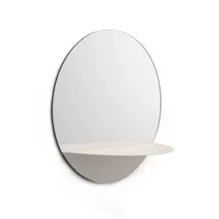 Normann Copenhagen Horizon spiegel rond, wit< Ronde Spiegels|Wandspiegels