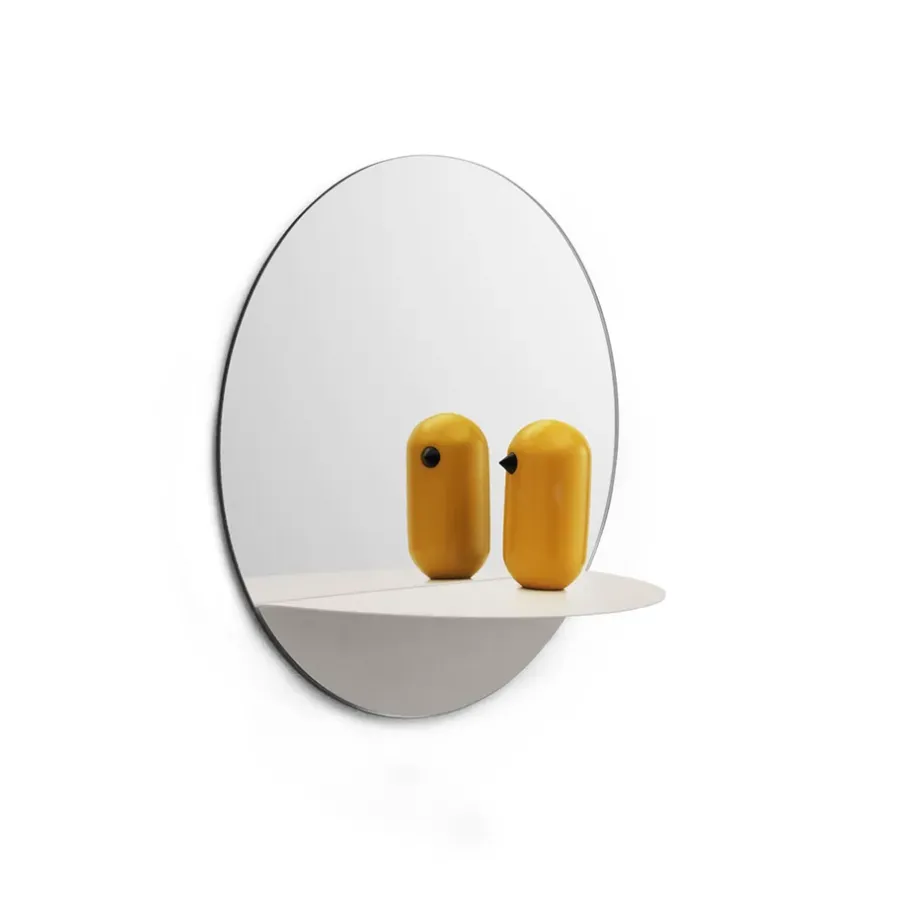 Normann Copenhagen Horizon spiegel rond, wit< Ronde Spiegels|Wandspiegels