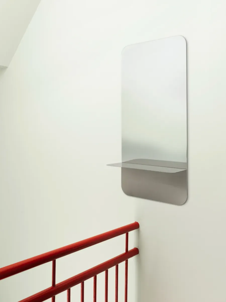 Normann Copenhagen Horizon verticale spiegel 40x80 cm, Roestvrij staal< Wandspiegels