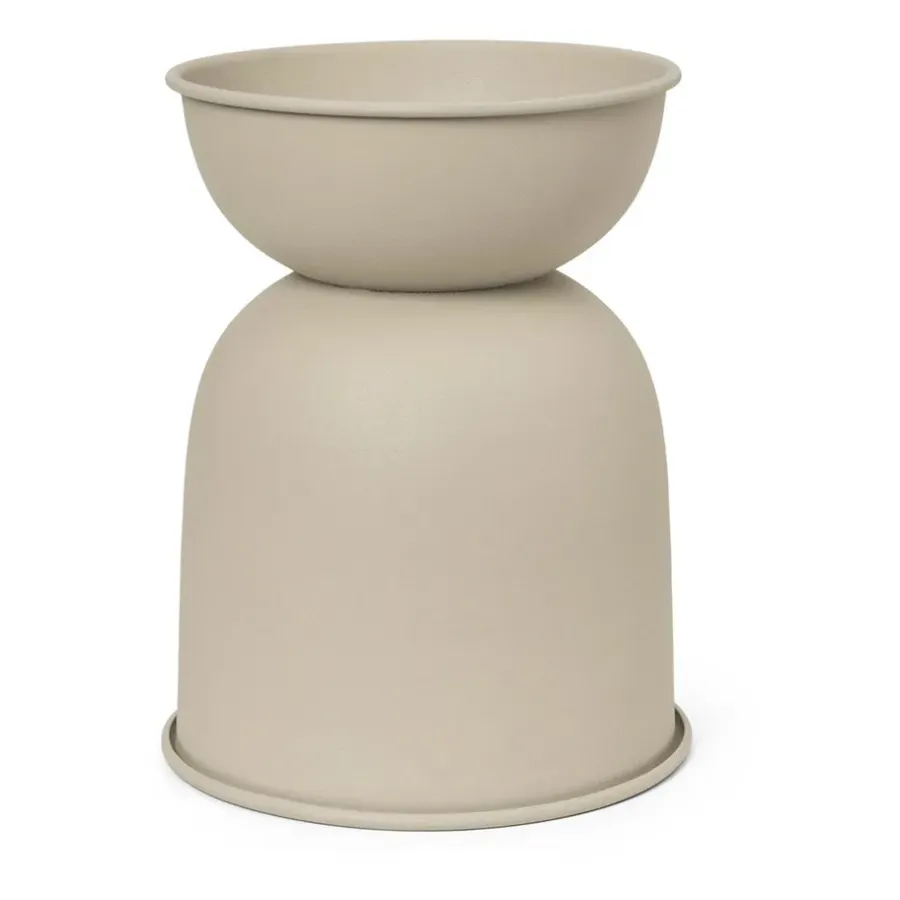 Ferm Living Hourglass bloempot extra small Ø21 cm, Cashmere< Bloempotten