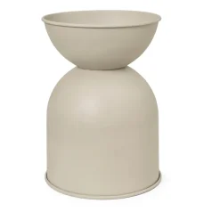 Ferm Living Hourglass pot groot Ø50 cm, Cashmere< Bloempotten