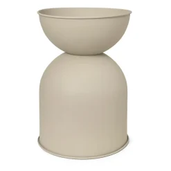 Ferm Living Hourglass pot medium Ø40 cm, Cashmere< Bloempotten
