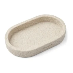 Humdakin Sandstone ovaal dienblad 15x25 cm, Natural< Decoratieve Accessoires|Kerstdecoraties