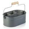 Humdakin System bucket opbergdoos 30x19 cm, Grey< Opbergmanden