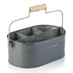 Humdakin System bucket opbergdoos 30x19 cm, Grey< Opbergmanden
