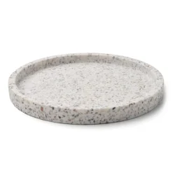 Humdakin Terrazzo rond dienblad Ø20 cm, White-brown< Decoratieve Accessoires|Decoratieve Dienbladen