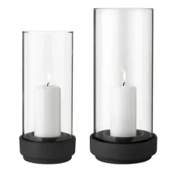 Stelton Hurricane kaarsenhouder zwart, Groot< Kaarsenhouders & Kaarsenborden