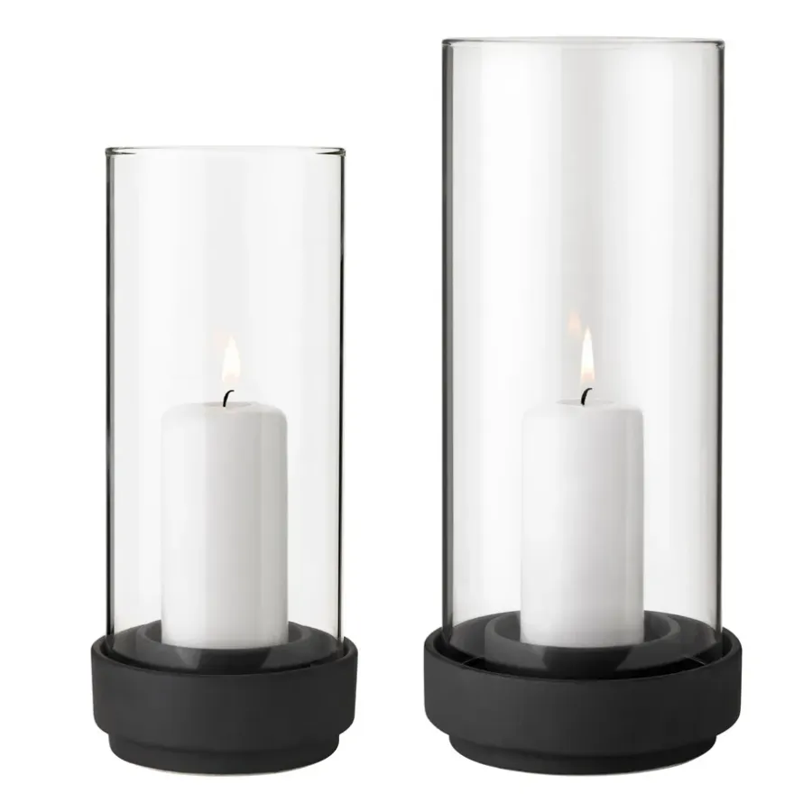 Stelton Hurricane kaarsenhouder zwart, Groot< Kaarsenhouders & Kaarsenborden