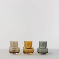 Ro Collection Hurricane waxinelichthouder nr. 25, Amber< Kaarsenhouders & Kaarsenborden