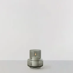 Ro Collection Hurricane waxinelichthouder nr. 25, Smoked grey< Kaarsenhouders & Kaarsenborden