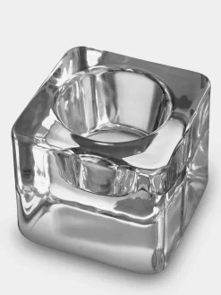 Orrefors Ice cube waxinelichtjeshouder 70 mm, Transparant< Kaarsenhouders & Kaarsenborden