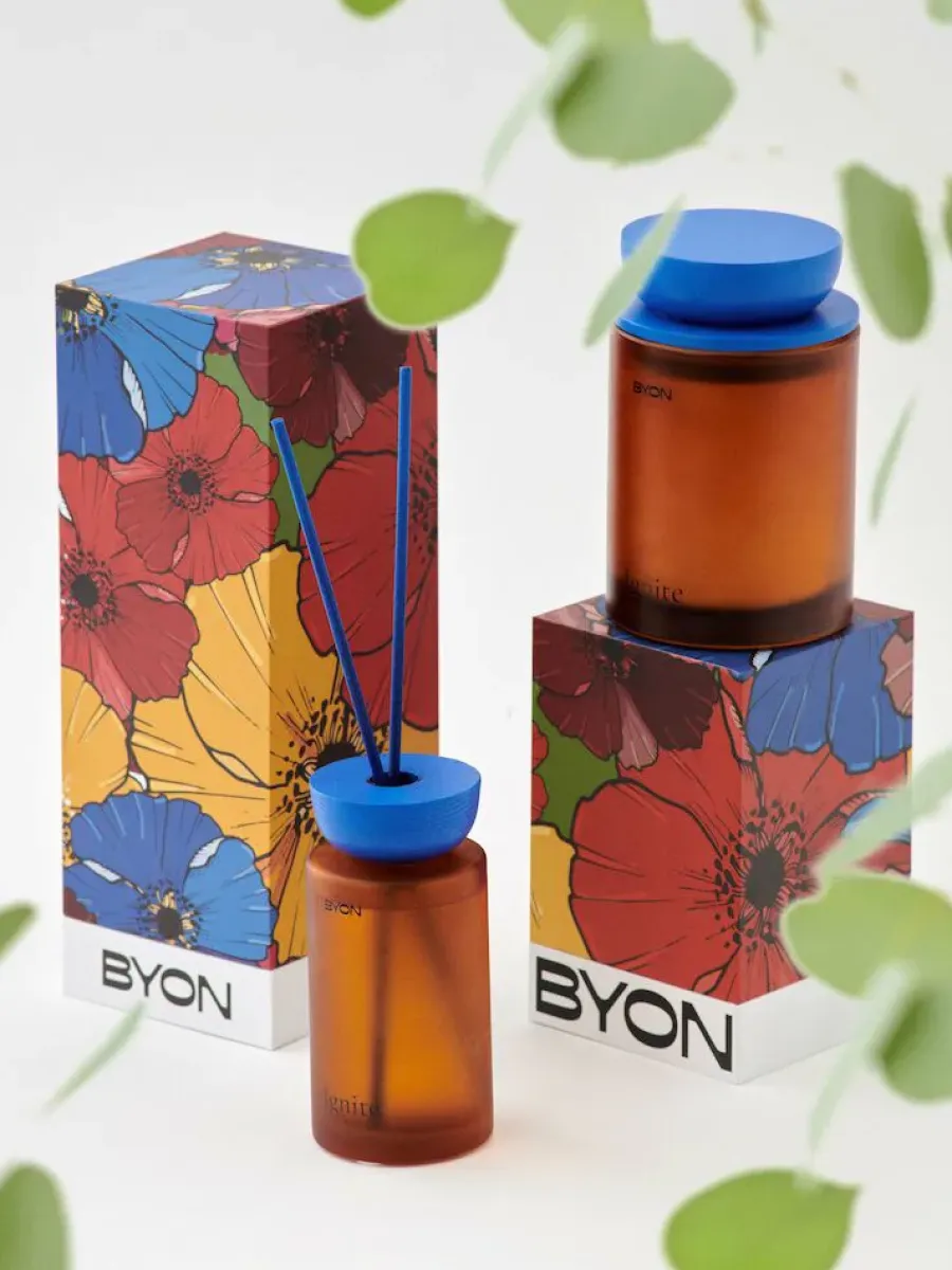 Byon Ignite geurstokjes, Amber-blauw< Geurkaarsen & Aroma Diffusers