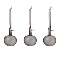 Iittala glazen appel Ø6 cm 3-pack, Grijs< Kerstdecoraties|Paasdecoratie